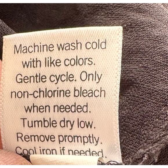 Nine West Medium Black Button Front Blouse Polyester - Picture 6 of 8